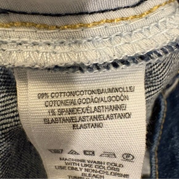 FREE PEOPLE We The Free Stella Distressed Raw Hem Skinny Jeans Size 30 - Picture 8 of 9